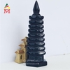 Tháp Văn Xương đá Obsidian Đen 10cm