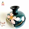Bình Sơn Mài In Hình Hoa Sen Men Hỏa Biến Bát Tràng