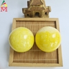 Cặp bi lăn tay Ngọc Serpentine Vàng