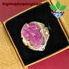 nhẫn nam tỳ hưu ruby bọc vàng