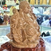 Tượng Phật Di Lặc Đá Ngọc Serpentine Vân Gỗ Mẫu 2