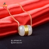 Lu Thống Bạch Ngọc charm mạ vàng 24K