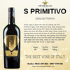 Rượu Vang S PRIMITIVO cao cấp 14,5% - Italia