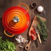 Nồi gang Le Creuset Brater rund Evo 18cm Orange màu cam