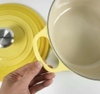 Nồi gang Le Creuset Brater rund Evo 20cm Gelb màu vàng