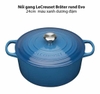 Nồi gang Le Creuset Brater rund Evo 24cm Blue Marseile màu xanh dương đậm