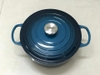 Nồi gang Le Creuset Brater rund Evo 24cm Deep teal xanh cổ vịt