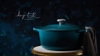 Nồi gang Le Creuset Brater rund Evo 24cm Deep teal xanh cổ vịt