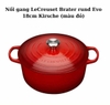Nồi gang Le Creuset Brater rund Evo 18cm Kirsche màu đỏ