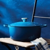 Nồi gang Le Creuset Brater rund Evo 22cm Blue Marseile