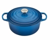 Nồi gang Le Creuset Brater rund Evo 22cm Blue Marseile