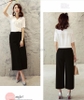 Quần Culottes Cách Điệu Lưng Thun