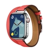 Apple Watch Series 8 Hermès 41mm Silver Stainless Steel Case with Attelage Double Tour