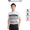 Áo Thun Polo Nam Cổ Bẻ Aristino APS018S3 Màu: Xám 319 kẻ jacquard