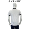 Áo Thun polo Nam Tay Ngắn Có Cổ Owen APV233180 Màu trắng dáng Body Fit chất liệu cotton