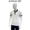 Áo Thun polo Nam Tay Ngắn Có Cổ Owen APV233180 Màu trắng dáng Body Fit chất liệu cotton