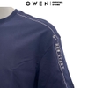 Áo Thun Nam Tay Ngắn Không Cổ Owen TS22368 màu navy dáng freesize vải cotton