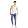 Áo Ba Lỗ Nam Owen LAW232583 màu trắng Dáng Slim Fit vải cotton