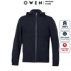 Áo Khoác Jacket Owen JK221298 Màu xanh navy Dáng Regular Fit có mũ Vải Polyester