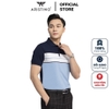 Áo Thun Polo Nam Cổ Bẻ Aristino APS124S3 màu Xanh tím than 29 kẻ Jacquard