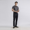 Áo Thun Polo Nam Cổ Bẻ Aristino APS041S2 Màu Xám Jacquard họa tiết Dáng Regular Fit Vải Polyester