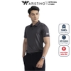 Áo Thun Polo Nam Cổ Bẻ Aristino APS041S2 Màu Xám Jacquard họa tiết Dáng Regular Fit Vải Polyester