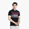 Áo Thun Polo Nam Có Cổ Bẻ Aristino APS134S2 Dáng Slim Fit Ôm Nhẹ Chất Liệu Cotton Cao Cấp Màu Đen Kẻ