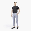 Quần Âu Nam Aristino Quần Tây ATR00202 Dáng Cropped Màu Xám Kẻ Chìm Vải Polyester Cao Cấp