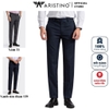 Quần Âu Nam Aristino Quần Tây ATR01502 Dáng Slim Fit Vải Polyester Màu Xám và Xanh Tím Than