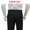 Quần Tây Nam Owen QV231684 màu đen trơn dáng slimfit cạp tăng đơ  vải polyester