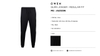 Quần jogger nam owen JG23296 Màu đen Dáng Regular Fit bo gấu Vải visco