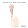 Set Cọ Má Và Mút Tán Hera Base Tool Kit Brush Puff 2 Món