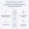 Bộ sữa rửa mặt + máy rửa mặt WellDerma Sapphire Low Molecule Marine Collagen Cleansing Duo chiết xuất collagen