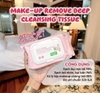 Khăn Ướt Tẩy Trang Sena Demar Make-Up Remove Deep Cleansing Tissue 45 Miếng