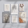 Bộ tranh Abstract, Lady, Boho style, Flower, SE556