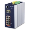 Thiết bị chuyển mạch công nghiệp 8-port 10/100/1000T 802.3at + 2-port 1G/2.5G SFP Managed Gigabit Switch