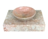 NATURAL STONE LAVABO TABLE - ITALY PINK MARBLE - T08