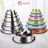 Bát cho chó mèo bát inox đế cao su chống trượt cho thú cưng nhiều size - CutePets