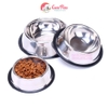 Bát cho chó mèo bát inox đế cao su chống trượt cho thú cưng nhiều size - CutePets