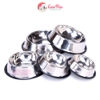 Bát cho chó mèo bát inox đế cao su chống trượt cho thú cưng nhiều size - CutePets