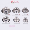 Bát cho chó mèo bát inox đế cao su chống trượt cho thú cưng nhiều size - CutePets