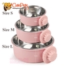 Bát đơn gắn chuồng kèm lõi inox - CutePets