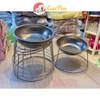 Bát inox chống gù lưng cho chó mèo - Cutepets