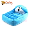 Đệm thú Doremon Xanh - Nệm chữ nhật 2 lớp cho thú cưng - CutePets