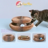 Đồ chơi mèo Bàn cào móng biến hình kèm bóng cho mèo - CutePets