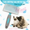 Lược chải lông rụng, lông tơ mặt kim loại dành cho chó mèo - CutePets