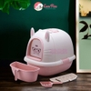 Nhà vệ sinh mèo Tai thỏ 005 Tặng kèm xẻng nhỏ - Cutepets