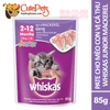 Pate cho mèo Whiskas 85g Thức ăn ướt co mèo đủ vị - Cutepets