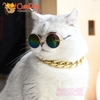 Vòng cổ cho chó mèo xích mạ vàng sang chảnh siêu ngầu - CutePets