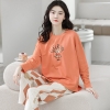 BỘ COTTON QUẦN DÀI HÌNH GẤU MẦU CAM SIZE L MÃ 5213